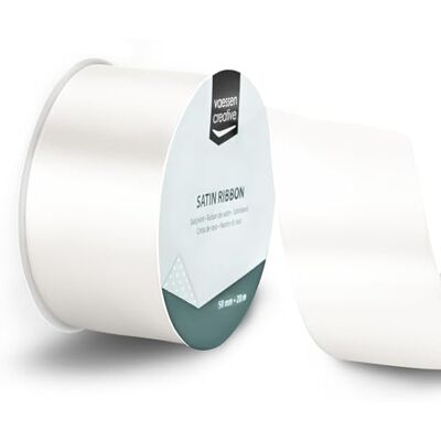 Creative Labs Satin Ribbon White 65.6 ft x 2" Thin Ribbon for Gift Wrapping and Crafting Creative Labs Satin Ribbon White 65.6 ft x 2" Thin Ribbon for Gift Wrapping and Crafting