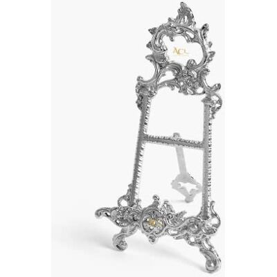 Assorted Collections Easel Display Stands for Art Deco, Paintings, Pictures, Decorative Plates, Wedding Signs, Menu Stand, Home Decor Silver Picture Stand (Silver, 9 Inch) Assorted Collections Easel Display Stands for Art Deco, Paintings, Pictures, Decorative Plates, Wedding Signs, Menu Stand, Home Decor Silver Picture Stand (Silver, 9 Inch)