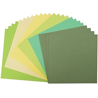 Creative Labs Florence Cardstock Textured Coloured Card Making Supplies 12 x 12 inch Green 24 Sheets Coloured Paper for Scrapbooking, Card Making and Other Paper Crafts 216 gsm Creative Labs Florence Cardstock Textured Coloured Card Making Supplies 12 x 12 inch Green 24 Sheets Coloured Paper for Scrapbooking, Card Making and Other Paper Crafts 216 gsm