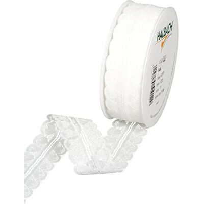 Halbach Seidenbänder Hearts Lace Ribbon White 25mm x 15m Lace Sold by The Metre on Roll as Ribbon for Weddings Sewing or Table Decoration, Lace Trim Lace Fabric for DIY Crafts Halbach Seidenbänder Hearts Lace Ribbon White 25mm x 15m Lace Sold by The Metre on Roll as Ribbon for Weddings Sewing or Table Decoration, Lace Trim Lace Fabric for DIY Crafts