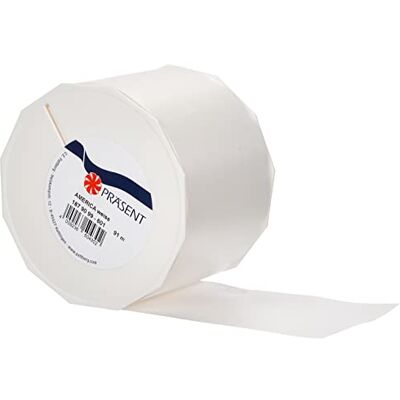 PRÄSENT America Curling Ribbon White 90 mm width, 91 m length PRÄSENT America Curling Ribbon White 90 mm width, 91 m length