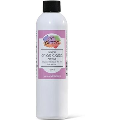 Art Institute Glitter 4336846143 Glitter Designer Clear Adhesive, 8oz Art Institute Glitter 4336846143 Glitter Designer Clear Adhesive, 8oz