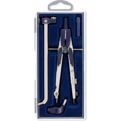 STAEDTLER 553 02 Mars Comfort Compass for Drawing & Drafting with Extension Bar, 560mm Diameter (Box of 4 Pieces) STAEDTLER 553 02 Mars Comfort Compass for Drawing & Drafting with Extension Bar, 560mm Diameter (Box of 4 Pieces)