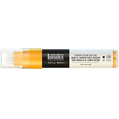 Liquitex Professional Paint Marker with 8-15 mm Wide Nib Cadmium Yellow Deep Hue Liquitex Professional Paint Marker with 8-15 mm Wide Nib Cadmium Yellow Deep Hue