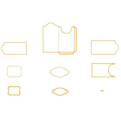 Nellie's Choice Cutting Die, Tags, 8 Shape, 1.8 x 2.7 cm to8.2 x 7.7 cm, Card Making Supplies, Metal Dies for Scrapbooking, DIY and Paper Crafts, Yellow, 29x59mm Nellie's Choice Cutting Die, Tags, 8 Shape, 1.8 x 2.7 cm to8.2 x 7.7 cm, Card Making Supplies, Metal Dies for Scrapbooking, DIY and Paper Crafts, Yellow, 29x59mm