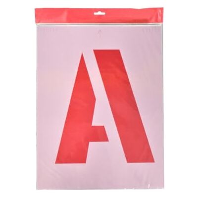 Centurion A-Z Letter Stencil Kit 200mm Character Height, Flexible Scratch-Resistant Polyester, Spacer Marks for Easy Alignment, Reusable for Signage, Craft & DIY Projects Centurion A-Z Letter Stencil Kit 200mm Character Height, Flexible Scratch-Resistant Polyester, Spacer Marks for Easy Alignment, Reusable for Signage, Craft & DIY Projects