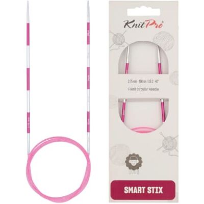 KnitPro SmartStix Aluminium Knitting Needle - 100cm Pink - Knitting Needle KnitPro SmartStix Aluminium Knitting Needle - 100cm Pink - Knitting Needle