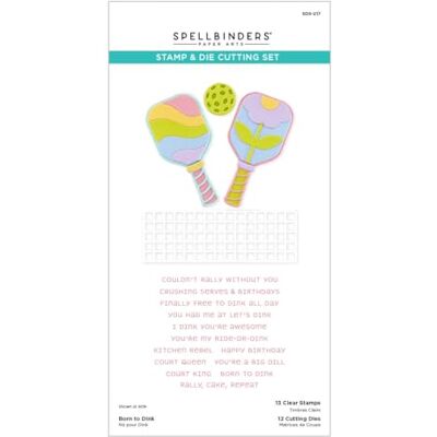Spellbinders Born to Dink Clear Stamp & Die Set Spellbinders Born to Dink Clear Stamp & Die Set