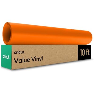 Cricut Permanent Adhesive Vinyl Roll 30.5 cm × 3 m Orange Ideal for Customising Mugs, Notebooks, Home Décor & DIY Projects, for Decals, Journals, Labels, Scrapbook, Water Bottle Cricut Permanent Adhesive Vinyl Roll 30.5 cm × 3 m Orange Ideal for Customising Mugs, Notebooks, Home Décor & DIY Projects, for Decals, Journals, Labels, Scrapbook, Water Bottle