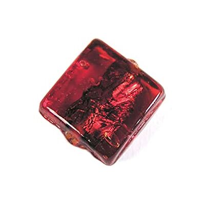 INNSPIRO Burgundy Clear Square Glass Bead 1.2 x 1.2 x 0.5 cm 500 g 235u. Approx. INNSPIRO Burgundy Clear Square Glass Bead 1.2 x 1.2 x 0.5 cm 500 g 235u. Approx.