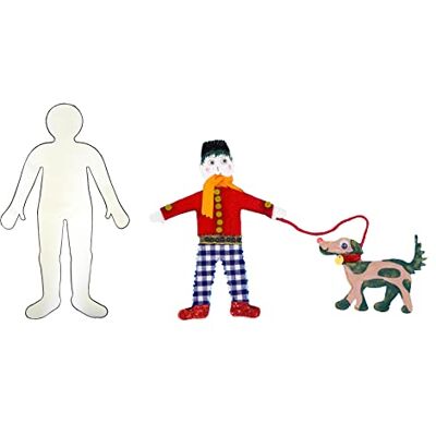 Craftplay Paper Crafts Child-Size People Shapes Blank White Paper People templates Pack of 24 templates Craftplay Paper Crafts Child-Size People Shapes Blank White Paper People templates Pack of 24 templates