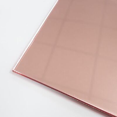 Incudo Rose Gold Mirror Acrylic Sheet 300x250x3mm Incudo Rose Gold Mirror Acrylic Sheet 300x250x3mm