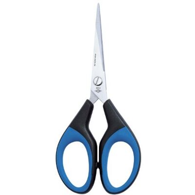 WEDO EFCO Soft-Cut Premium Line Scissor, Black/Blue, 15 cm WEDO EFCO Soft-Cut Premium Line Scissor, Black/Blue, 15 cm