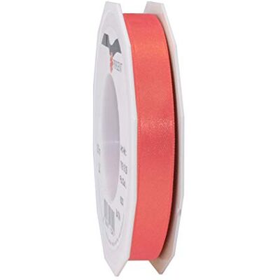 PRÄSENT Satin Ribbon Living Coral 15 mm Width, 25 m Length PRÄSENT Satin Ribbon Living Coral 15 mm Width, 25 m Length