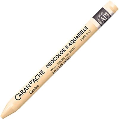 Caran d'Ache NEOCOLOR II 042 Meat Colour/Meat (7500.042) / Pastel 10 Pieces (1 Pack) / Made of Water-soluble Wax/for Paper Cardboard Glass Wood Leather Fabric Stone Caran d'Ache NEOCOLOR II 042 Meat Colour/Meat (7500.042) / Pastel 10 Pieces (1 Pack) / Made of Water-soluble Wax/for Paper Cardboard Glass Wood Leather Fabric Stone