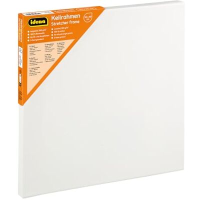 Idena 60031 Stretcher Frame with Canvas 100% Cotton 380 g/m² for Oil and Acrylic Paints Approximately 30 x 30 cm White Idena 60031 Stretcher Frame with Canvas 100% Cotton 380 g/m² for Oil and Acrylic Paints Approximately 30 x 30 cm White