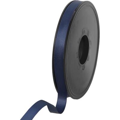Les Petits Rubans 100% Polyester Double Sided Satin Ribbon for Weddings, Gift Wrapping, Floral Arrangements, Crafts, Cakes, Bows, Decorations, 9mm x 25m, Navy Blue Les Petits Rubans 100% Polyester Double Sided Satin Ribbon for Weddings, Gift Wrapping, Floral Arrangements, Crafts, Cakes, Bows, Decorations, 9mm x 25m, Navy Blue
