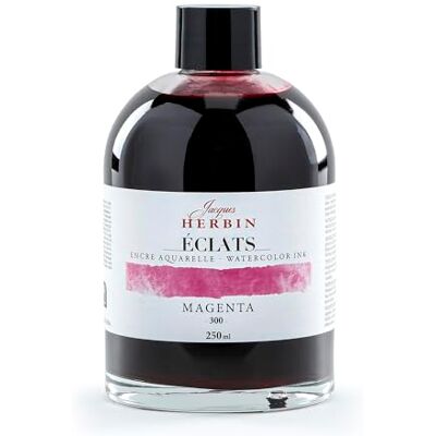 Jacques Herbin 18300TAMZ Fine Art watercolour ink Éclats Magenta colour 250ml Painting Drawing Calligraphy Creative tools Arts and Crafts Jacques Herbin 18300TAMZ Fine Art watercolour ink Éclats Magenta colour 250ml Painting Drawing Calligraphy Creative tools Arts and Crafts
