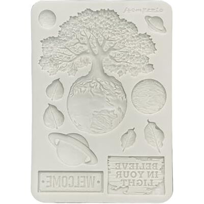 Stamperia Silicon Mould A5 for Scrapbooks, Bullet Journals and More, Non-Stick Surface, Suitable for Air-Dry Clay, Resin and More, Perfect for Crafts and Gifting (A New Beginning, Planets) Stamperia Silicon Mould A5 for Scrapbooks, Bullet Journals and More, Non-Stick Surface, Suitable for Air-Dry Clay, Resin and More, Perfect for Crafts and Gifting (A New Beginning, Planets)
