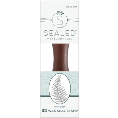 Spellbinders Fern Leaf 3D Wax Seal Stamp from The Woodland Tales Collection Spellbinders Fern Leaf 3D Wax Seal Stamp from The Woodland Tales Collection
