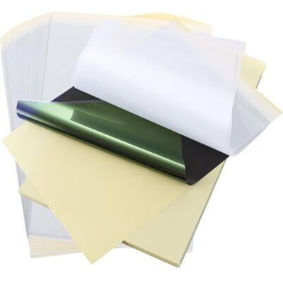 ASelected Tattoo Transfer Paper,50Pcs Tattoo Stencil Paper A4 Sizes Tattoo Thermal Stencil Transfer Paper for Tattoo Transfer Kit Tattoo Supplies ASelected Tattoo Transfer Paper,50Pcs Tattoo Stencil Paper A4 Sizes Tattoo Thermal Stencil Transfer Paper for Tattoo Transfer Kit Tattoo Supplies