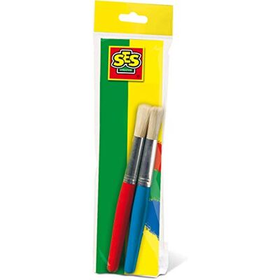 Creative Labs 00399 Jumbo Paint Brushes for Kids, 2 Pieces, Easy-Grip for Young Artists Creative Labs 00399 Jumbo Paint Brushes for Kids, 2 Pieces, Easy-Grip for Young Artists