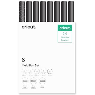 Cricut Multi Pen Set, Black Pack of 8 Cricut Multi Pen Set, Black Pack of 8