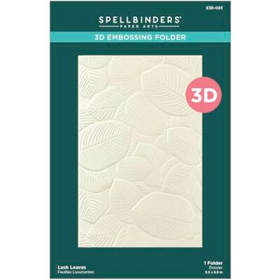 Spellbinders E3D-083 Lush Leaves 3D Embossing Folder from the Happy Hour Collection Spellbinders E3D-083 Lush Leaves 3D Embossing Folder from the Happy Hour Collection