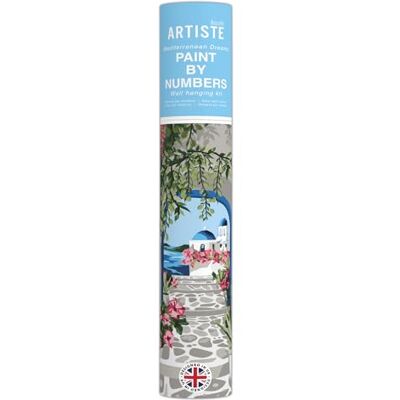 DOCRAFTS ARTISTE Wall Hanging Paint by Numbers, Mediterranean Dreams, Summer Craft, Gift, 21 Acrylic Colour Paint 3 Size Brush Set, Adults Crafts, Hobbies, Number Coded Design, Personalised Art DOCRAFTS ARTISTE Wall Hanging Paint by Numbers, Mediterranean Dreams, Summer Craft, Gift, 21 Acrylic Colour Paint 3 Size Brush Set, Adults Crafts, Hobbies, Number Coded Design, Personalised Art