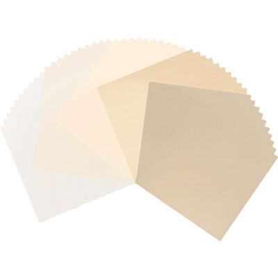 Creative Labs Cardstock Kraft Colour 12 x 12-50 Smooth & Brown Sheets of 200 g Card Making Supplies Coloured Paper for Scrapbooking and Other Crafts Creative Labs Cardstock Kraft Colour 12 x 12-50 Smooth & Brown Sheets of 200 g Card Making Supplies Coloured Paper for Scrapbooking and Other Crafts
