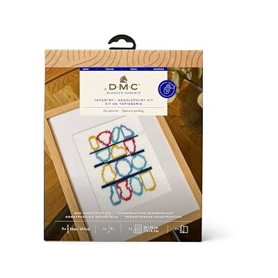DMC - Geometric Construction - Primary Colors - Ready - Tapestry Kit DMC - Geometric Construction - Primary Colors - Ready - Tapestry Kit