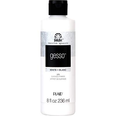 FolkArt Plaid Gesso 236ml (8oz), 370, White FolkArt Plaid Gesso 236ml (8oz), 370, White