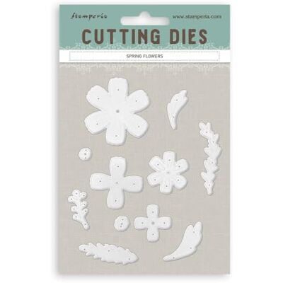Stamperia Cutting Dies for Scrapbooking, Albums, Cards, Bullet Journals, and More, Create Decorations with Natural Elements, Perfect for Crafts and Gifting (A6) (All Around Spring Flowers) Stamperia Cutting Dies for Scrapbooking, Albums, Cards, Bullet Journals, and More, Create Decorations with Natural Elements, Perfect for Crafts and Gifting (A6) (All Around Spring Flowers)