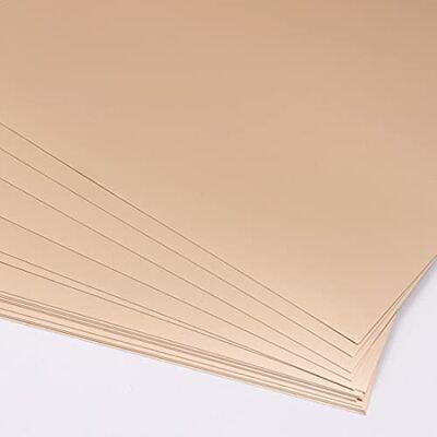 Craftelier Pack of 15 Metallic Foil Card Ideal Material for Cardmaking, Scrapbooking and Crafts Projects Weight 250 GSM Size 30.48 x 30.48 cm (12" x 12") Rose Gold Craftelier Pack of 15 Metallic Foil Card Ideal Material for Cardmaking, Scrapbooking and Crafts Projects Weight 250 GSM Size 30.48 x 30.48 cm (12" x 12") Rose Gold