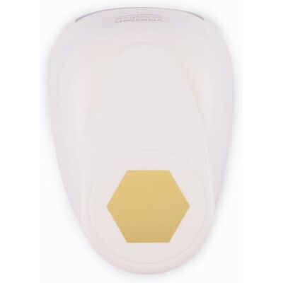 Creative Labs Craft Paper Punch Hexagon 5,5 x 6,3 cm Circle Cutter for Crafting and Card Making, White/Pink Creative Labs Craft Paper Punch Hexagon 5,5 x 6,3 cm Circle Cutter for Crafting and Card Making, White/Pink