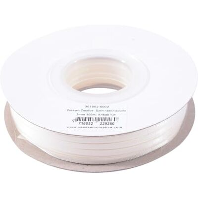 Creative Labs Satin Ribbon, Beige, 3mm x 10m, Elegant Shine for Card Making, Scrapbooks, Gift Wrapping and Other Craft Projects, 3 mm Creative Labs Satin Ribbon, Beige, 3mm x 10m, Elegant Shine for Card Making, Scrapbooks, Gift Wrapping and Other Craft Projects, 3 mm