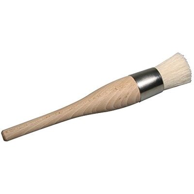 Rayher Natural Bristle Paint Brush, Round Waxing Brush for Chalk Paint, Large Brush Size 24 for Crafts and Furniture Painting, white Bristles, 37046000 Rayher Natural Bristle Paint Brush, Round Waxing Brush for Chalk Paint, Large Brush Size 24 for Crafts and Furniture Painting, white Bristles, 37046000