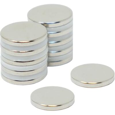 FIRST4MAGNETS N35 Neodymium Magnet for Arts, Crafts, Model Making, DIY, Hobbies and Packaging 15mm dia x 2mm thick 1.8kg Pull Pack of 100 FIRST4MAGNETS N35 Neodymium Magnet for Arts, Crafts, Model Making, DIY, Hobbies and Packaging 15mm dia x 2mm thick 1.8kg Pull Pack of 100