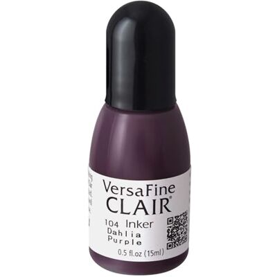 Tsukineko VersaFine Clair Inker Refill Ink 15 ml Dahlia Purple Accessories Reinker for Ink Pads Tsukineko VersaFine Clair Inker Refill Ink 15 ml Dahlia Purple Accessories Reinker for Ink Pads