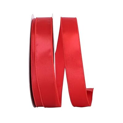 Reliant Ribbon Corp Reliant Ribbon Satin Value Wired Edge Ribbon, 1-1/2 Inch x 50 Yards, Red Reliant Ribbon Corp Reliant Ribbon Satin Value Wired Edge Ribbon, 1-1/2 Inch x 50 Yards, Red