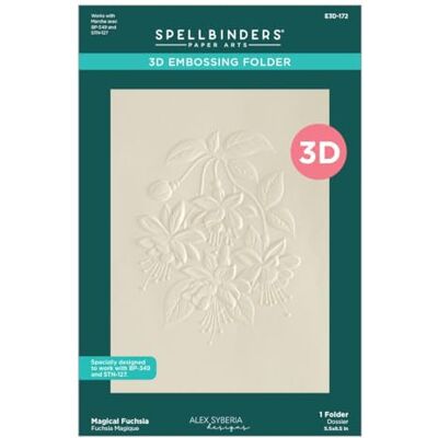 Spellbinders Magical Fuchsia 3D Embossing Folder by Alex Syberia Designs Spellbinders Magical Fuchsia 3D Embossing Folder by Alex Syberia Designs