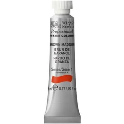 Winsor & Newton Professional Watercolour Paint, Artist Quality, Finest Pigments, Brown Madder, 5ml Tube Winsor & Newton Professional Watercolour Paint, Artist Quality, Finest Pigments, Brown Madder, 5ml Tube