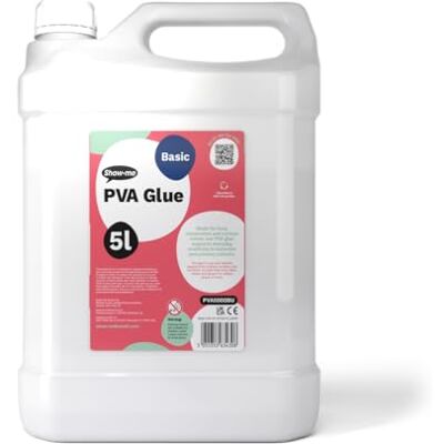 Classmaster White Washable Blue Label PVA Glue - 5L Glue Classmaster White Washable Blue Label PVA Glue - 5L Glue