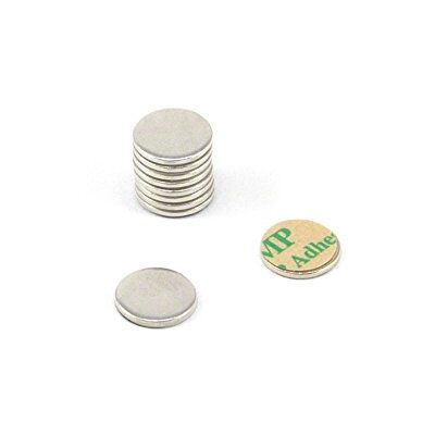 FIRST4MAGNETS Nickel Plated Mild Steel Disc with 3M Self Adhesive for Arts, Crafts, Model Making, DIY and Hobbies 10mm dia x 1mm thick Pack of 100 FIRST4MAGNETS Nickel Plated Mild Steel Disc with 3M Self Adhesive for Arts, Crafts, Model Making, DIY and Hobbies 10mm dia x 1mm thick Pack of 100
