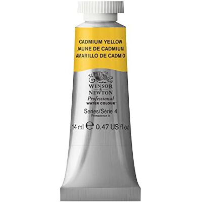 Winsor & Newton Professional Watercolour Paint, Artist Quality, Finest Pigments, Cadmium Yellow, 14 ml Tube Winsor & Newton Professional Watercolour Paint, Artist Quality, Finest Pigments, Cadmium Yellow, 14 ml Tube