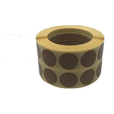 HEADSHOT Brown 20mm Round Glue Patches Composed by Roll of 2000 Labels Adult Unisex Large HEADSHOT Brown 20mm Round Glue Patches Composed by Roll of 2000 Labels Adult Unisex Large