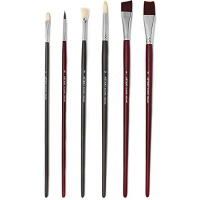 Artway Long Handle Premium Artist Paintbrush Set (6pc mixed) Artway Long Handle Premium Artist Paintbrush Set (6pc mixed)