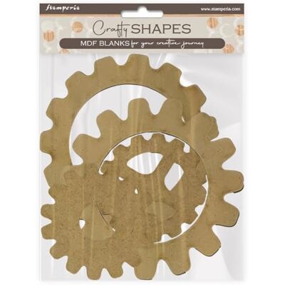 Stamperia Crafty Shapes for Scrapbooks, Albums, Cards, Bullet Journals and More, Decorate with Papers and Paint, Perfect for Hobbies, Crafts, and Gifting (Master of Magic, Gears) Stamperia Crafty Shapes for Scrapbooks, Albums, Cards, Bullet Journals and More, Decorate with Papers and Paint, Perfect for Hobbies, Crafts, and Gifting (Master of Magic, Gears)