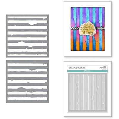 Spellbinders Tattered Stripes Stencils from the Beautifully Imperfect Collection Spellbinders Tattered Stripes Stencils from the Beautifully Imperfect Collection