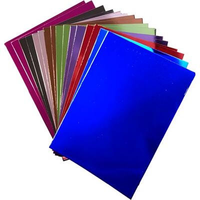 Springboard Supplies Springboard A4 Mirror Foil Gloss Card Sheets 230gsm Cardstock for Card Making Mirror Foil Card Compatible w/Die-Cutting Machines Sparkly Craft Supplies Assorted 16-Pack Springboard Supplies Springboard A4 Mirror Foil Gloss Card Sheets 230gsm Cardstock for Card Making Mirror Foil Card Compatible w/Die-Cutting Machines Sparkly Craft Supplies Assorted 16-Pack